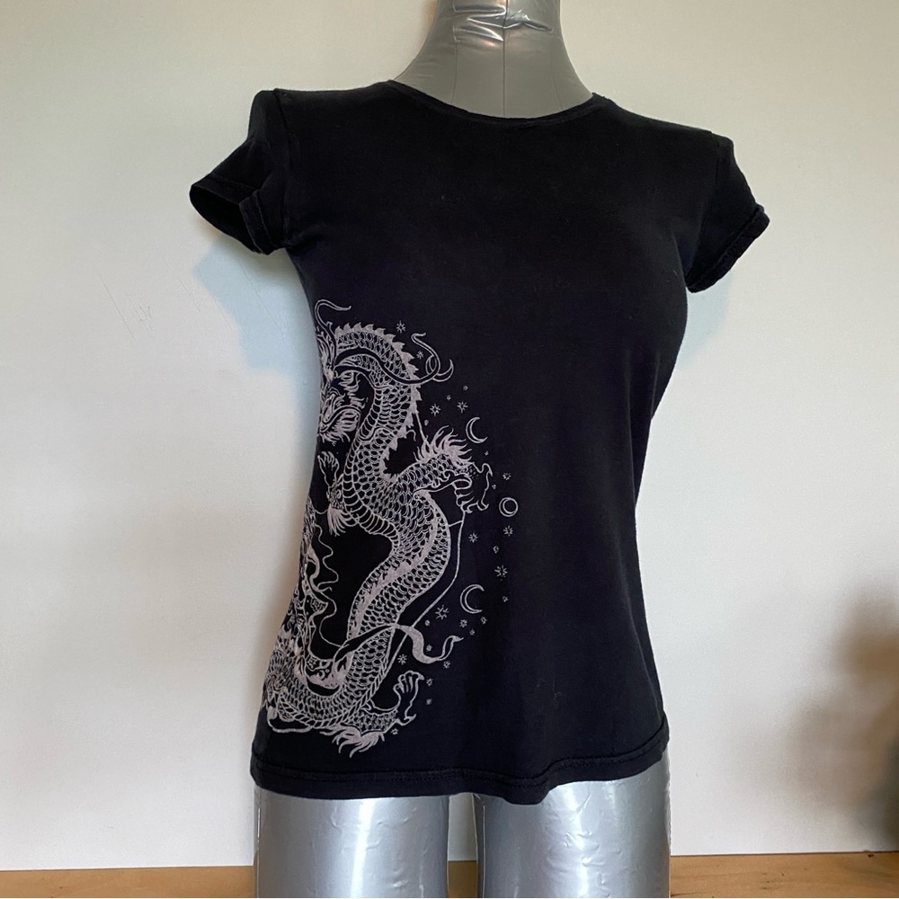 dragon shirt, XS, black